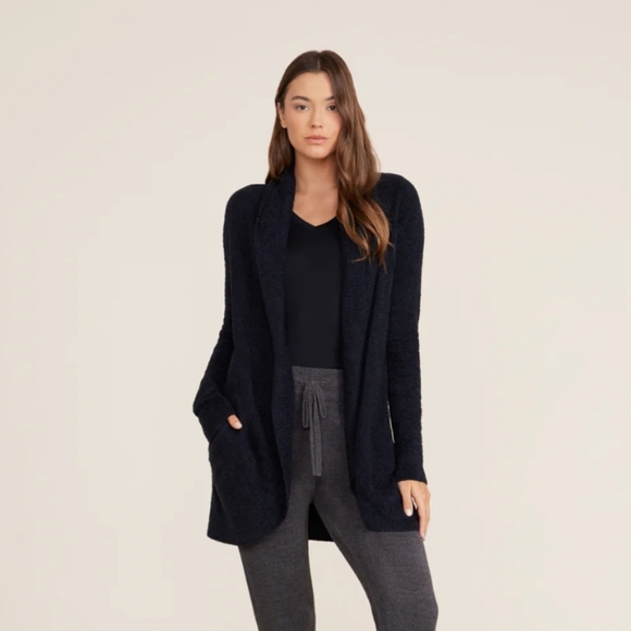 Barefoot Dreams Sweaters - Barefoot Dreams CozyChic Lite Circle Cardi XS/S in Black